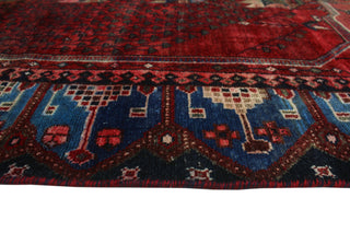 Semi Antique Dailyn Red/Navy Runner, 4'6x8'9
