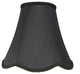 Scalloped Bell Lamp Shade, 6x12x10", Black