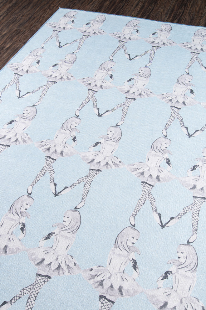 Novogratz District DISTRDIS-5BLU Rug, 7'6"x9'6"