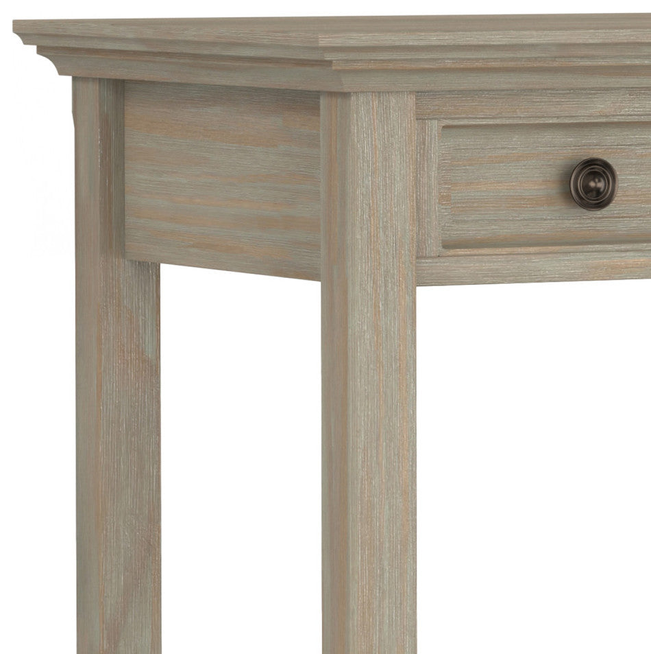 Amherst Solid Wood Desk, Distressed Gray