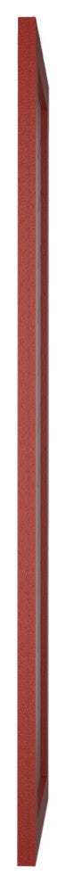 12"W True Fit PVC Single Panel Chevron Modern Style, Pepper Red, 59"H
