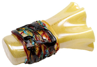 Murano Glass Colorado Silver Tall Handkerchief Vase
