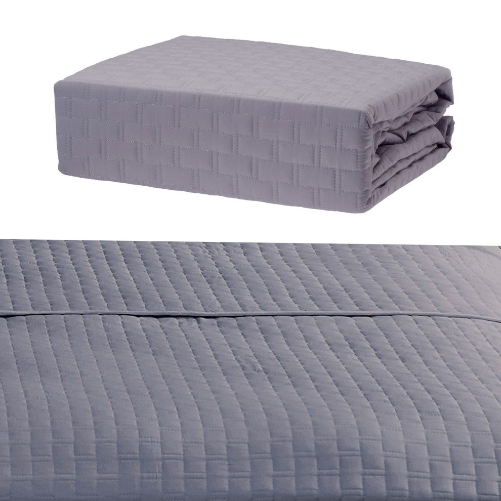 BedVoyage Luxury 100% Rayon Viscose Bamboo Quilted Coverlet