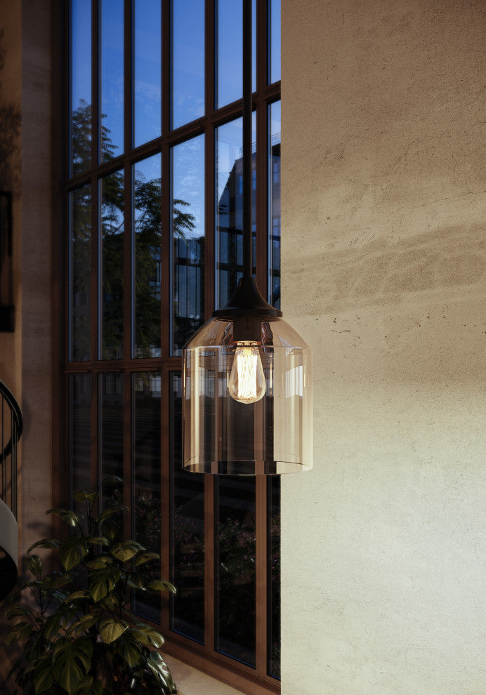 William 6" Pendant, Black