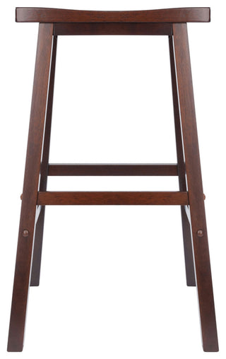Satori Saddle Seat Bar Stool, Walnut