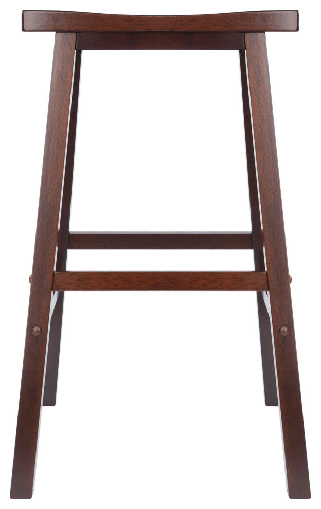 Satori Saddle Seat Bar Stool, Walnut