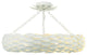 CRYSTORAMA Broche 6 Light Matte White Ceiling Mount