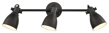 Black Wall Mounted Ceiling Tracking Lighting Industrial Style