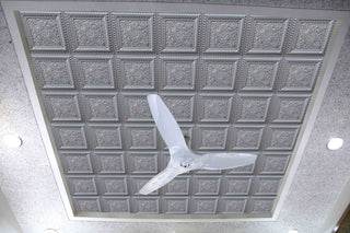Silver 3D Ceiling Panels, 2'x2', 4 Sq Ft