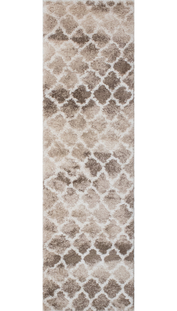 Noori Rug Shag Ava Beige/Ivory Runner