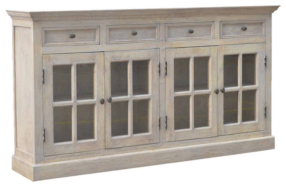 Stone Acid Wash Glazed Sideboard