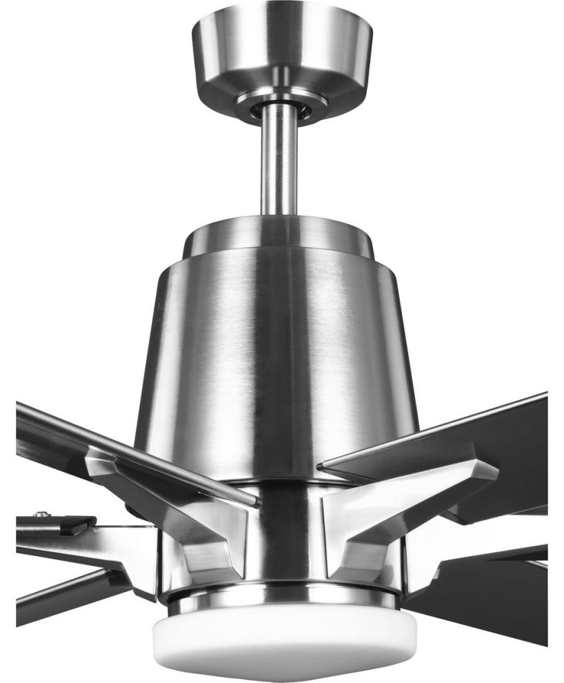 Arlo Collection 60" Indoor/Outdoor 6-Blade Brushed Nickel Ceiling Fan