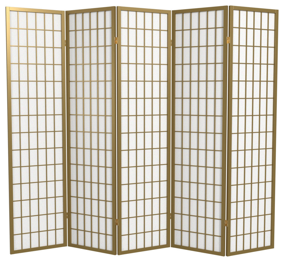 6' Tall Window Pane, Special Edition, Gold, 5 Panels
