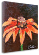 "Orange Blooms" By Leslie Seata, Giclee Print on Gallery Wrap Canvas