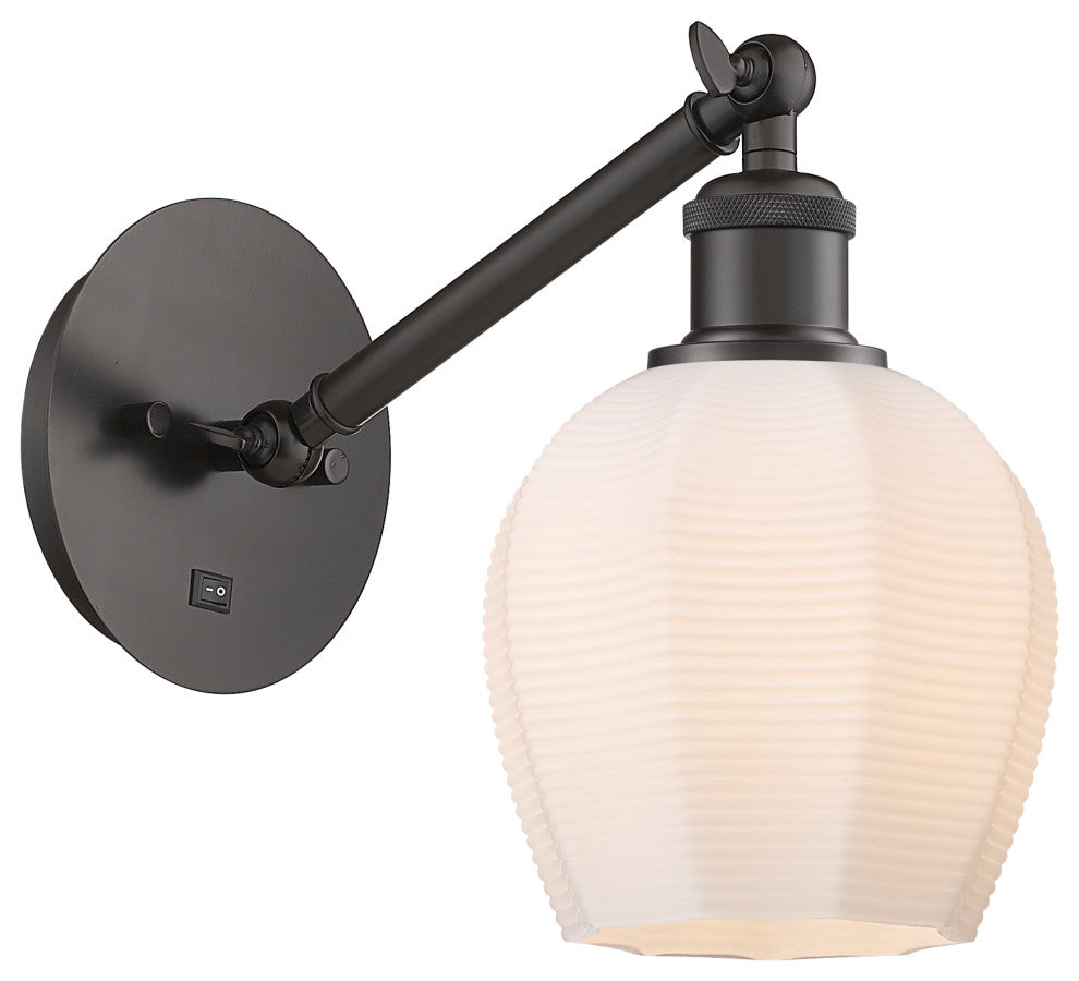 Innovations 317-1W-OB-G461-6 1-Light Sconce, Oil Rubbed Bronze