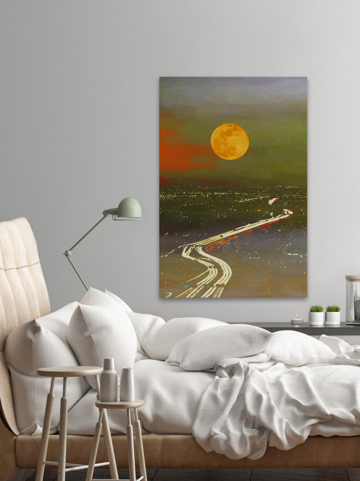 "Santa Sun Current" Print on Canvas, 16"x24"