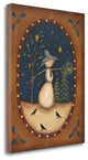 "Snowman Lantern" By Kim Lewis,Ready to Hang Giclee Print on Gallery Wrap Canvas