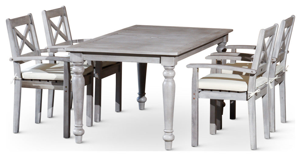 DTY Outdoor Living Castlewood Canyon Dining Set, 5-Piece Rectangular Dining Set