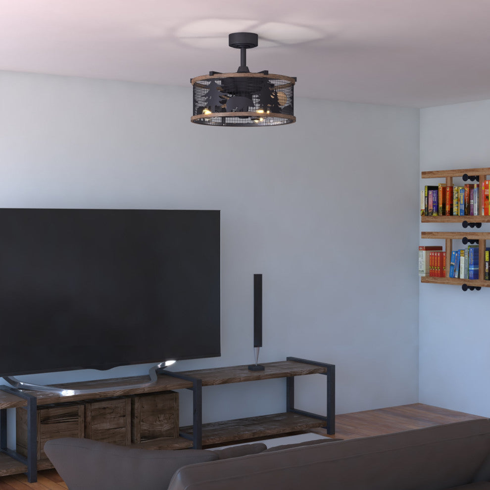 Vaxcel Lighting F0068 Kodiak 21" 3 Blade Indoor Ceiling Fan - Oil Rubbed Bronze