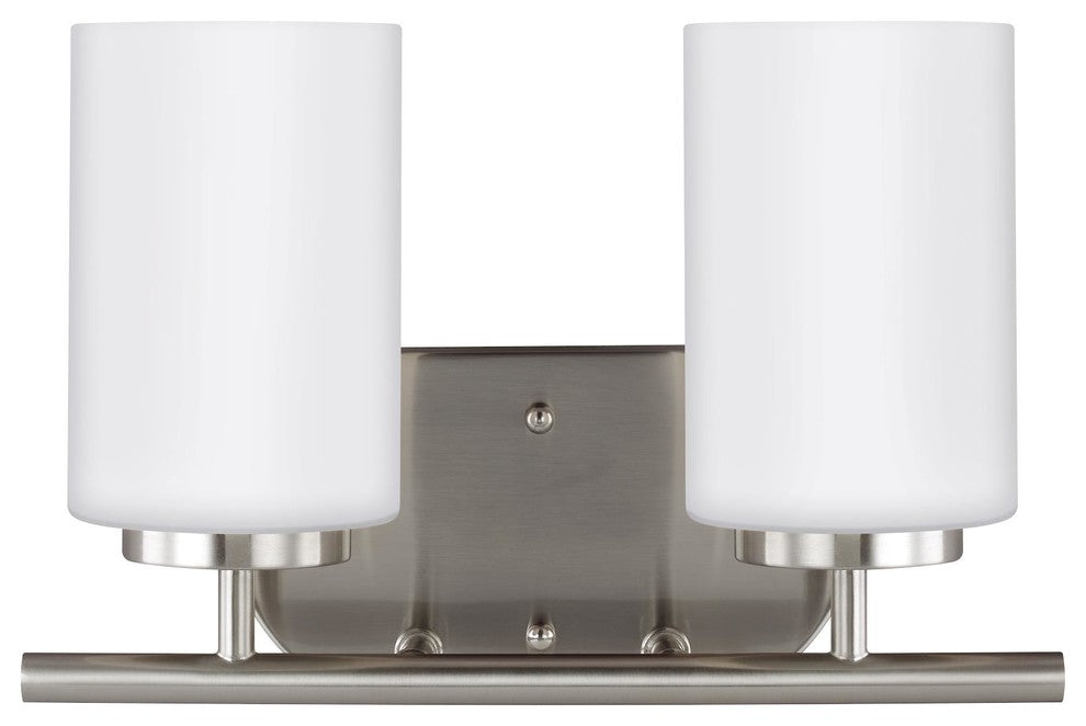 Generation Lighting Lighting 2-Light Wall/Bath, Brushed Nickel