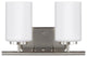 Generation Lighting Lighting 2-Light Wall/Bath, Brushed Nickel