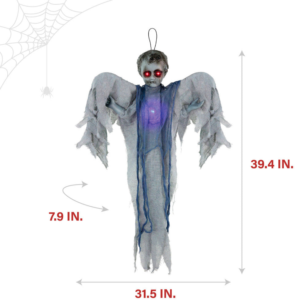 Animatronic Haunted Angel, Lights and Sound