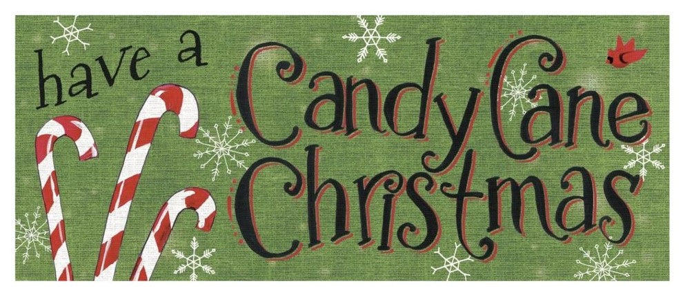 "Sweet Snowmen Sign I" Digital Paper Print by Anne Tavoletti, 42"x18"
