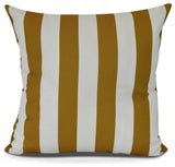 Rugby Stripe, Stripe Print Pillow, Yellow, 16" x 16"