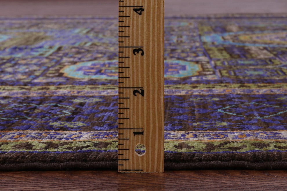 5' 9" X 8' 0" Geometric Mamluk Handmade Rug - Q12263