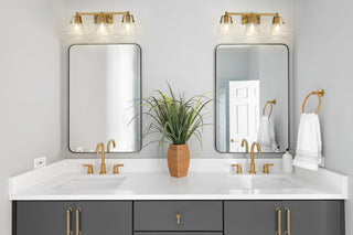 Z-LITE 3-Light Vanity, Modern Gold