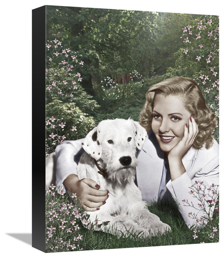 "Jean Arthur" Stretched Canvas Giclee by Hollywood Photo Archive, 12"x16"