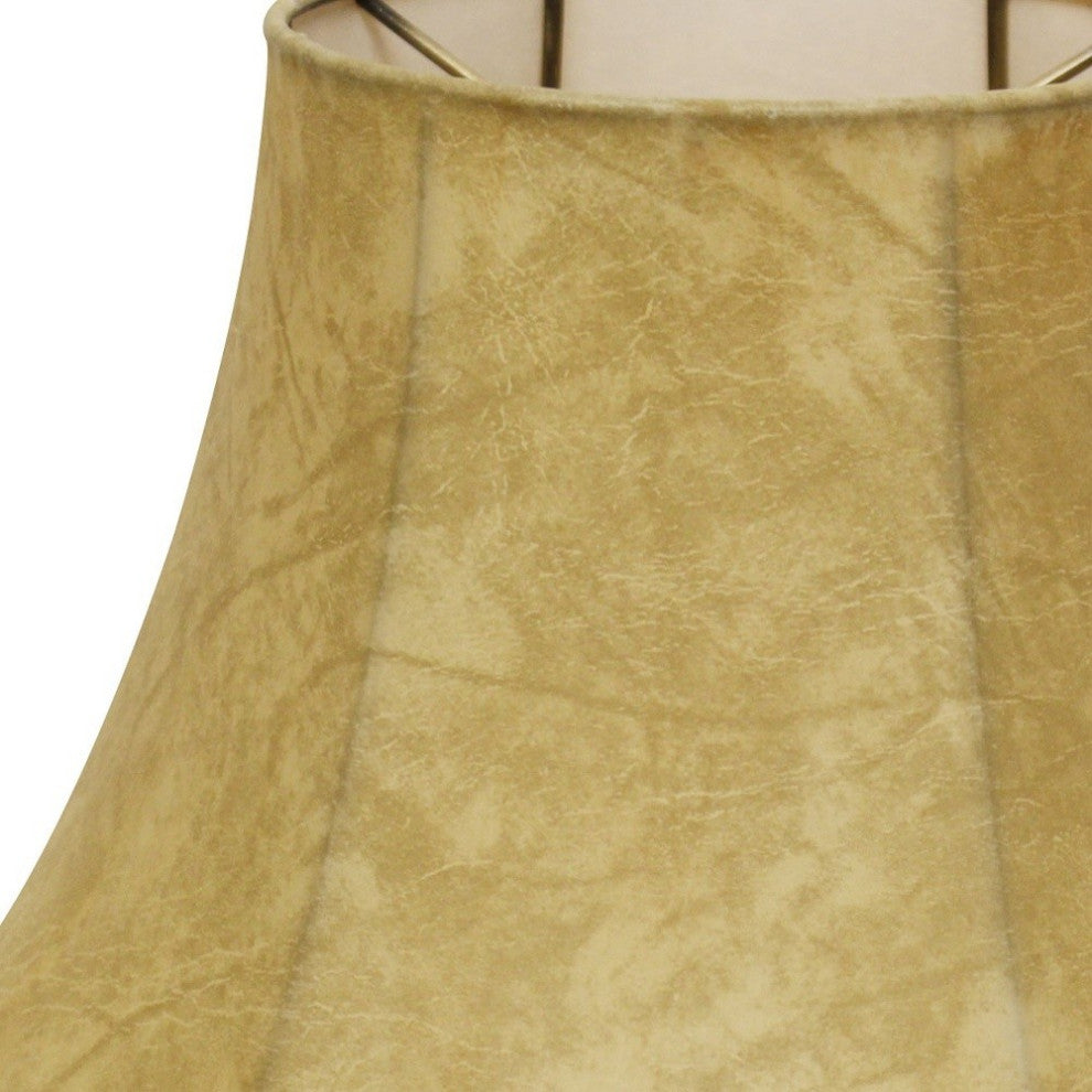 19" Faux Snakeskin Shallow Drum Parchment Lampshade