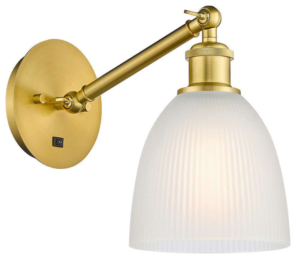 Innovations 317-1W-SG-G381 1-Light Sconce, Satin Gold