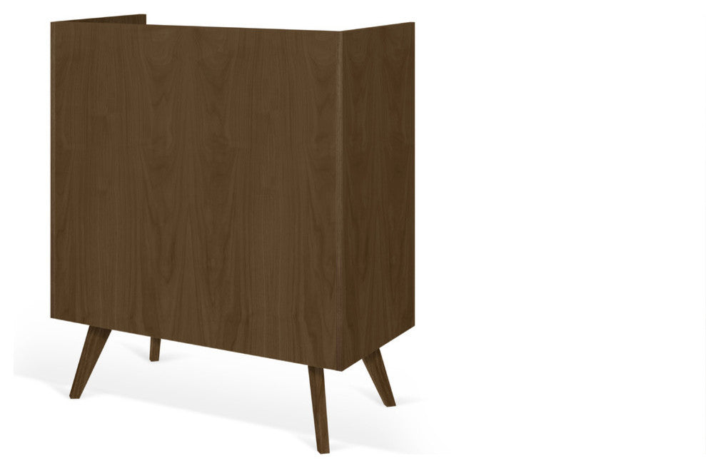 Mara 3-Door Wardrobe, Walnut