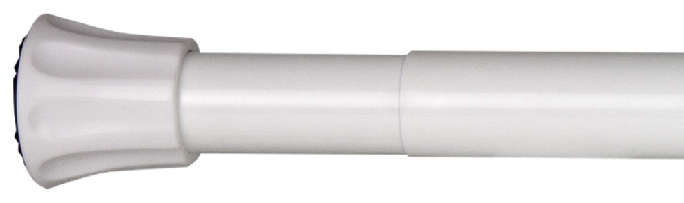 Twist-Lock Spring Tension Rod 1" Diameter, 29"-48" White