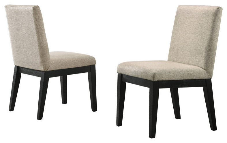 Jasper 5-Piece 47"W Round Dining Table Set, Ebony Black