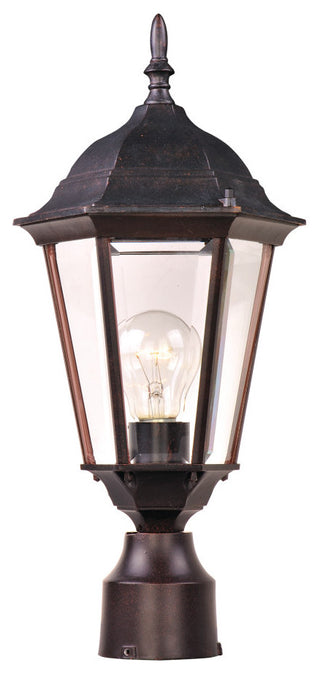 Maxim Westlake Cast 1-Light Outdoor Pole/Post Lantern Black - 1001BK
