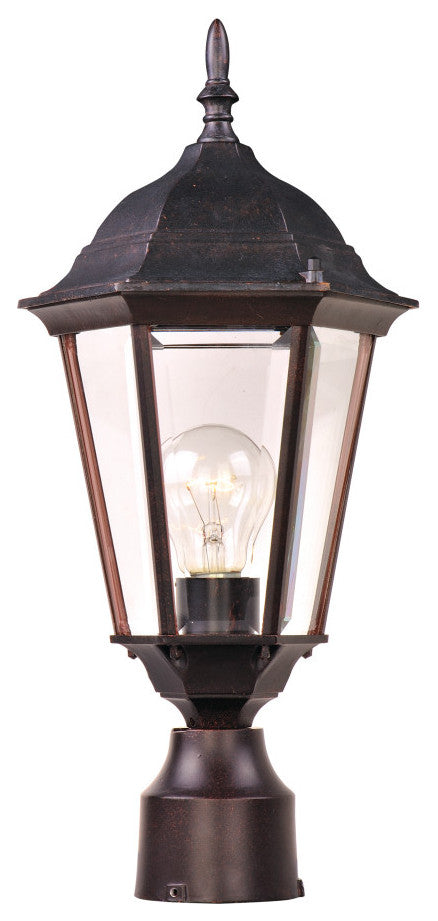 Maxim Westlake Cast 1-Light Outdoor Pole/Post Lantern Black - 1001BK