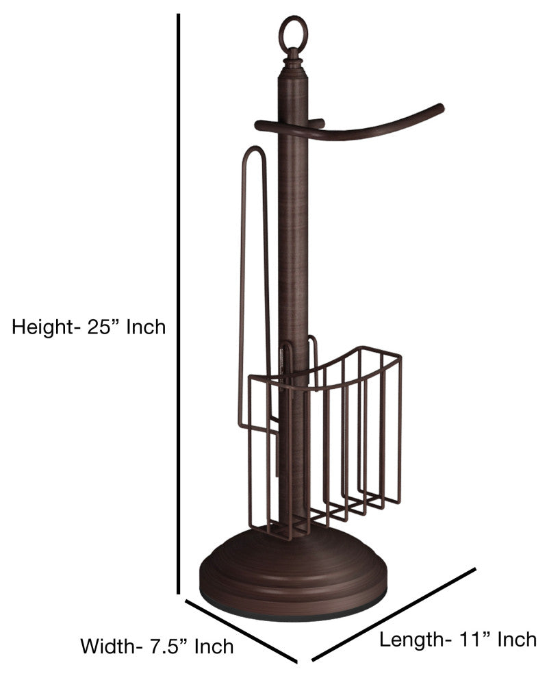 nu steel Toilet Tissue Holder With Storage, Oil Rubbed Bronze