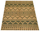 HAND KNOTTED SUMAK JUTE ECO-FRIENDLY SOLID AREA RUG,Green Beige,Oriental,Outdoor, [Rectangle] 4'x6'