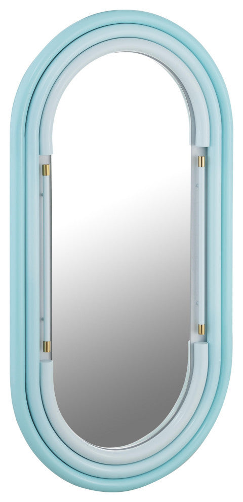 Neon Wall Mirror in Blue