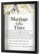 Marriage Takes Three Wall Decor Black