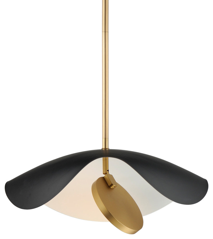 ET2 E24964 Carmen 16"W LED Pendant - Black / Gold