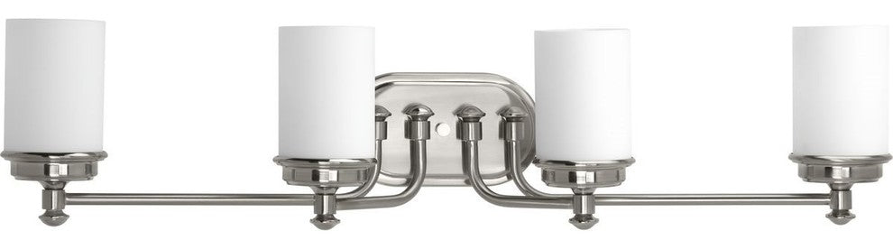 Progress Lighting Glide 4-Light, Brushed Nickel Bath and Vanity