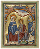 "Christ Blessing His Parents" Print 12th Century English Illuminator, 24"x30"