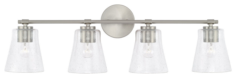 Capital Lighting 146941-533 Baker 4 Light 32"W Bathroom Vanity - Matte Black