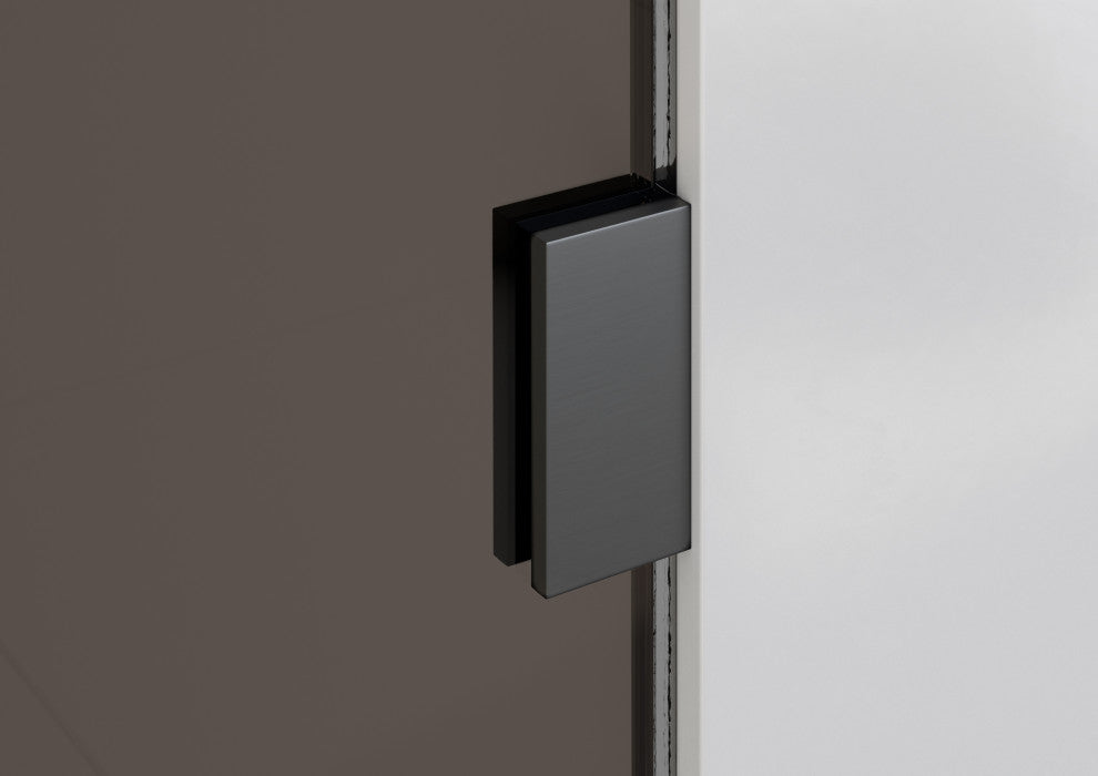 Bathtub Single Fixed Panels, Matte Black