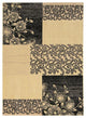 Linon Elegance Napa Patchwork Power Loomed Polypropylene 5'x7'3" Rug in Cream