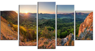 "Spring Forest Slovakia" Canvas Print, 5 Panels