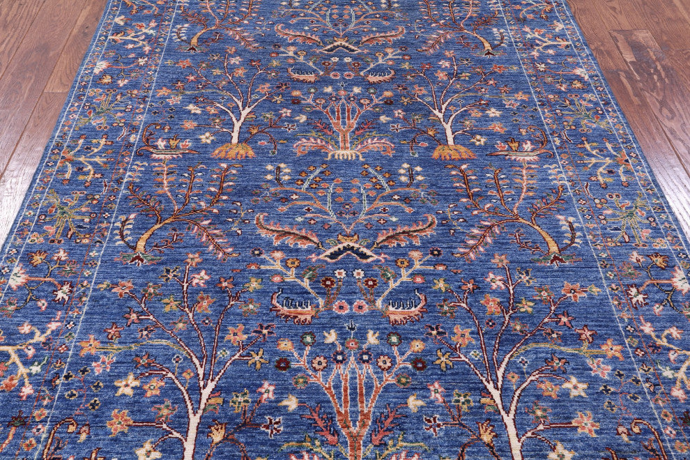Hand Knotted Persian Tabriz Rug 4' 10" X 6' 10" Q11202